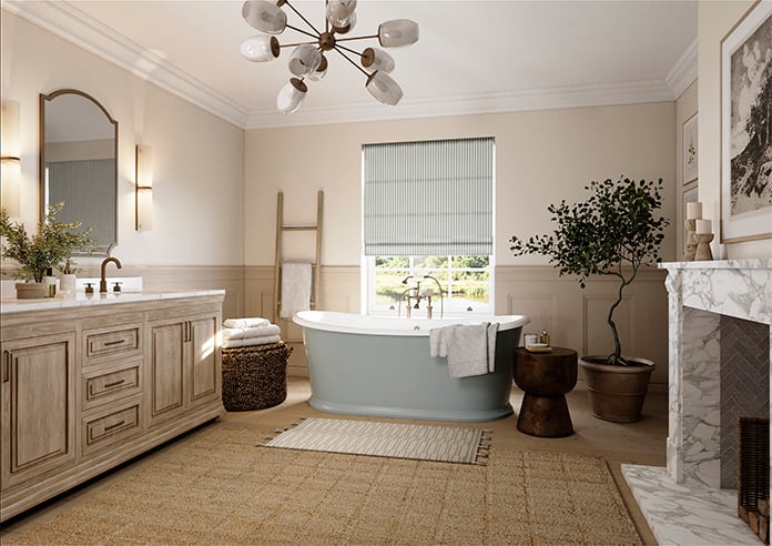 The British Stripe Co. Catherine, Polzeath No.2 - Twist&Fit Roman Blind - Image 7